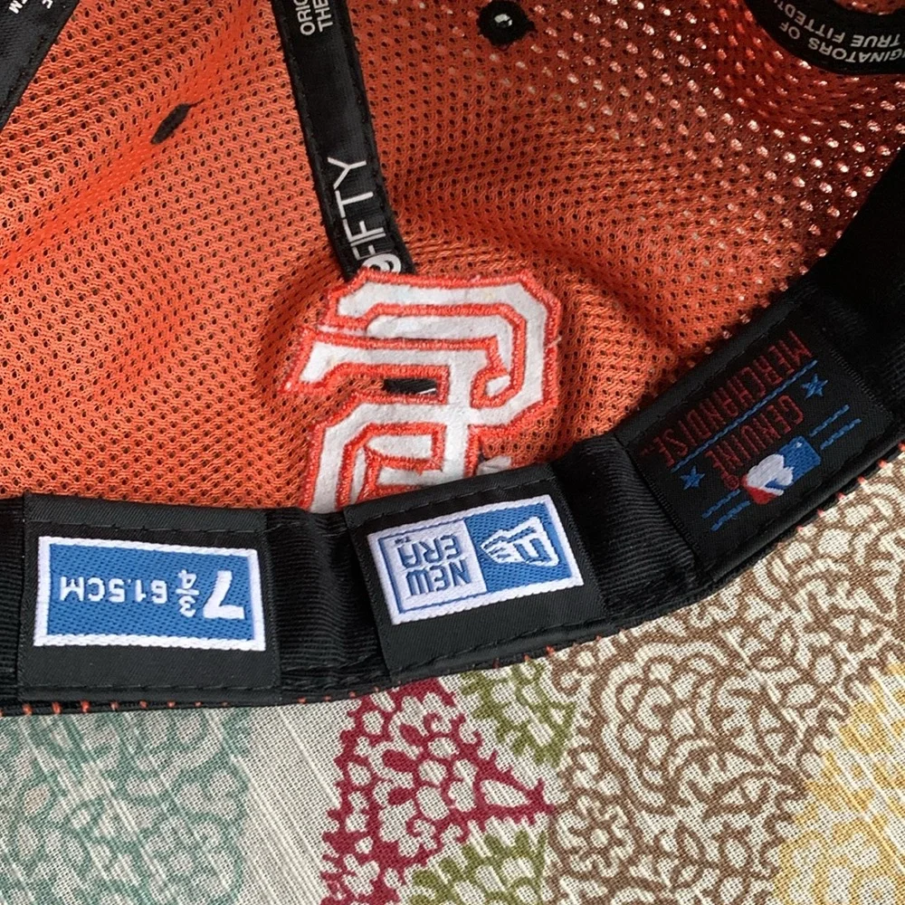 New Era San Francisco Giants Fitted Hat 7 3/4 EUC - Picture 7 of 7